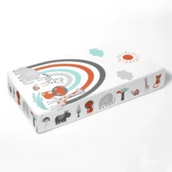 Bacati - Jungle Safari Aqua Orange Gray 10 Pc Crib Bedding Set With Long Rail Guard Cover -Graco Shop GUEST 39c57636 48fe 4506 a321 363ae52a0bd2