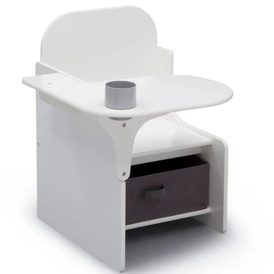 Delta Children MySize Chair Desk With Storage Bin - White 3 Delta Children MySize Chair Desk With Storage Bin - White - Image 3