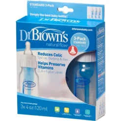 Dr. Brown's Dr. Brown's Natural Flow Anti-Colic Baby Bottle - Blue - 4oz/3pk 9 Dr. Brown's Dr. Brown's Natural Flow Anti-Colic Baby Bottle - Blue - 4oz/3pk -Graco Shop GUEST 3c001d5e 8366 4f75 ad1f 4375c92ca16d