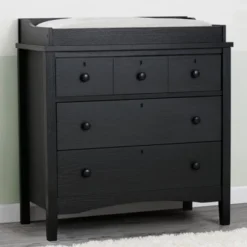 Delta Children Farmhouse 3 Drawer Dresser With Changing Top And Interlocking Drawers