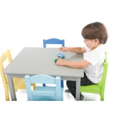 5pc Kids' Wood Table And Chair Set Green/Blue/Gray - Humble Crew 16 5pc Kids' Wood Table And Chair Set Green/Blue/Gray - Humble Crew -Graco Shop GUEST 3c37d0ba a417 4ed6 a9b2 177e03f12f79