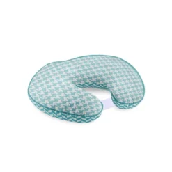 Bacati - 3 Pc Houndstooth/Herringbone Aqua Muslin Hugster Feeding & Infant Support Nursing Pillow With 2 Removable Zippered Covers -Graco Shop GUEST 3cf18211 5703 450c a710 445aa7abad96