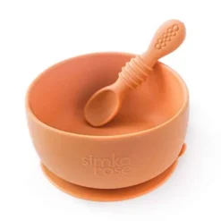 Simka Rose Silicone Baby Bowl And Spoon Set -Graco Shop GUEST 3da33cac 3126 453e a527 2eaa4b01f2f7