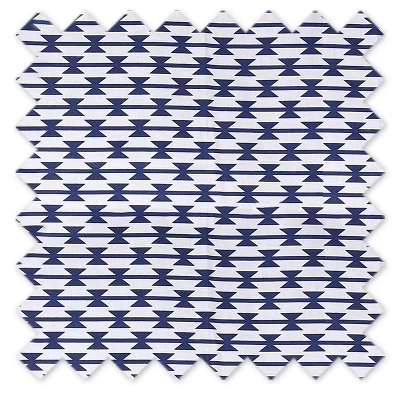 Bacati - Aztec Print Kilim Navy Crib/Toddler Bed Skirt 1 Bacati - Aztec Print Kilim Navy Crib/Toddler Bed Skirt