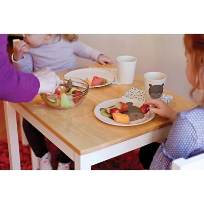 8.5oz 4pk Bamboo Fiber Animal Cups - Red Rover Dinnerware 3 8.5oz 4pk Bamboo Fiber Animal Cups - Red Rover Dinnerware - Image 3