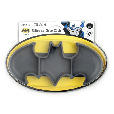 Bumkins DC Comics Batman Grip Dish - Gray 1 Bumkins DC Comics Batman Grip Dish - Gray