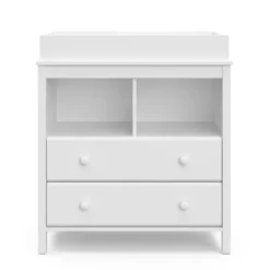 Storkcraft Alpine 2 Drawer Dresser With Removable Changing Table Topper -Graco Shop GUEST 45d0f200 53f7 4b45 82af 9d0e3d52d981