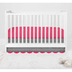 Bacati - Owls In The Woods Pink Fuschia Gray 10 Pc Crib Bedding Set With Long Rail Guard Cover -Graco Shop GUEST 45fafdd2 52ee 41d3 8b2f cba770b36f54