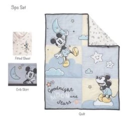 Lambs & Ivy Disney Baby Moonlight Mickey Mouse 3-Piece Nursery Crib Bedding Set 14 Lambs & Ivy Disney Baby Moonlight Mickey Mouse 3-Piece Nursery Crib Bedding Set -Graco Shop GUEST 46e700d7 53ad 4672 9ef8 f05686bcf68e