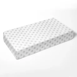 Bacati - Morocan Tiles Gray Muslin 100 Percent Cotton Universal Baby US Standard Crib Or Toddler Bed Fitted Sheet