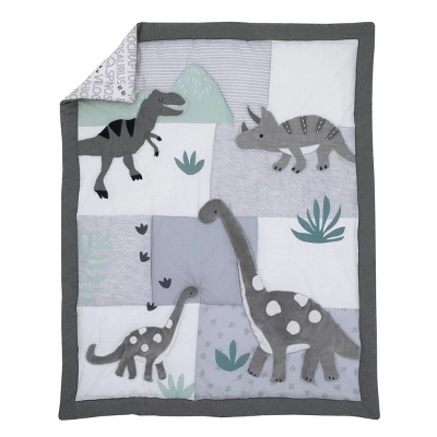 NoJo Baby Saurus Nursery Crib Bedding Set - 4pc 1 NoJo Baby Saurus Nursery Crib Bedding Set - 4pc