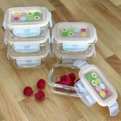 Sage Spoonfuls 6pk Durable Leakproof Glass Baby Food Storage Containers - Clear - 4oz -Graco Shop GUEST 4830c364 b348 4fc4 9fa8 5c7966805cda