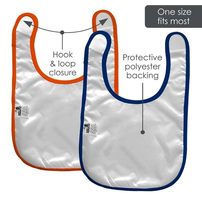 Baby Fanatic Officially Licensed Unisex Baby Bibs 2 Pack - NCAA Auburn Tigers 1 Baby Fanatic Officially Licensed Unisex Baby Bibs 2 Pack - NCAA Auburn Tigers