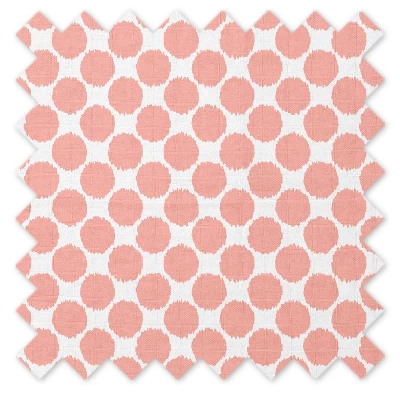 Bacati - 3 Pc Ikat Zigzag Coral Dots Muslin Hugster Feeding & Infant Support Nursing Pillow Nursing Pillow With Insert 6 Bacati - 3 Pc Ikat Zigzag Coral Dots Muslin Hugster Feeding & Infant Support Nursing Pillow Nursing Pillow With Insert - Image 6