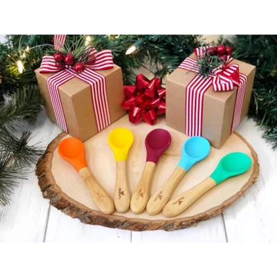 Avanchy Bamboo Baby Training Spoon - 5pk 3 Avanchy Bamboo Baby Training Spoon - 5pk - Image 3