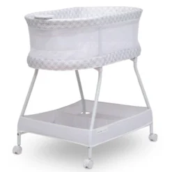 Delta Children Sweet Dreams Bassinet With Airflow Mesh - Gray Infinity -Graco Shop GUEST 4c0c7334 e702 4467 b9da 848232f77af4