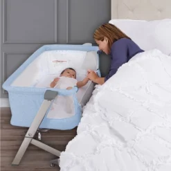 Dream On Me Skylar Bassinet And Bedside Sleeper - Blue -Graco Shop GUEST 4c517770 4e5a 495a 8409 50915415a06e