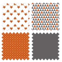 Bacati - Playful Fox Orange Gray 3 Pc Crib Bedding Set -Graco Shop GUEST 4c5f3996 e2c4 470e a3b3 c9151b151685