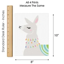 Big Dot Of Happiness Whole Llama Fun - Unframed Llama Fiesta Nursery And Kids Room Linen Paper Wall Art - Set Of 4 - Artisms - 8 X 10 Inches -Graco Shop GUEST 4edf09ef 96dc 4bc0 9426 d7944bece6b7
