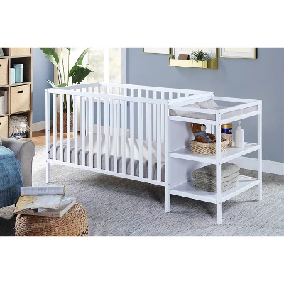 Suite Bebe Palmer 3-in-1 Convertible Island Crib And Changer Combo - White 1 Suite Bebe Palmer 3-in-1 Convertible Island Crib And Changer Combo - White