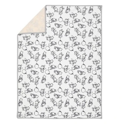 Lambs & Ivy Disney Baby WINNIE THE POOH Baby Blanket - Tan/Cream Jersey/Minky 1 Lambs & Ivy Disney Baby WINNIE THE POOH Baby Blanket - Tan/Cream Jersey/Minky