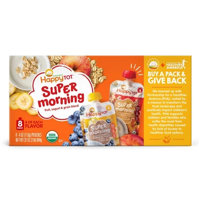 HappyTot Super Mornings Pouches - 8pk 5 HappyTot Super Mornings Pouches - 8pk - Image 5