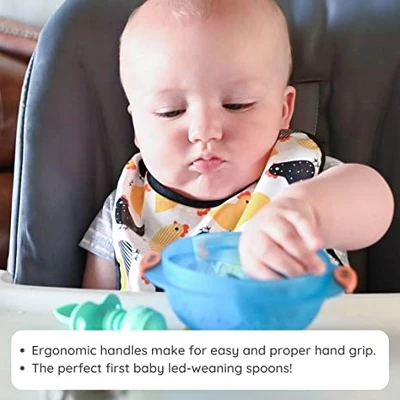 Upward Baby Silicone Spoons 3Pc Multi 1 Upward Baby Silicone Spoons 3Pc Multi