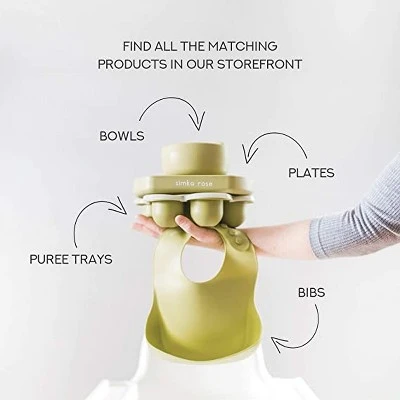 Simka Rose Silicone Baby Food Storage Container 7Pc 4 Simka Rose Silicone Baby Food Storage Container 7Pc - Image 4