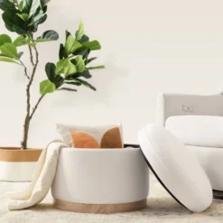 Babyletto Naka Storage Ottoman With Light Wood Base - Greenguard Gold Certified -Graco Shop GUEST 533dbfa8 5f15 4e08 aa73 12644dbcd209