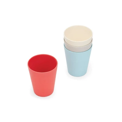 8.5oz 4pk Bamboo Fiber Kids Cups - Red Rover 2 8.5oz 4pk Bamboo Fiber Kids Cups - Red Rover - Image 2
