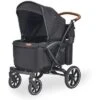 Larktale Sprout Single-to-Double Stroller/Wagon - Expandable And Foldable Stroller Wagon For Kids With Canopy, Storage, And Accessories - Byron Black