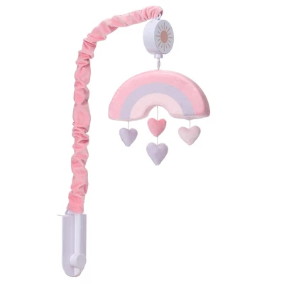Bedtime Originals Rainbow Hearts Musical Baby Crib Mobile - Pink, Purple, Love 4 Bedtime Originals Rainbow Hearts Musical Baby Crib Mobile - Pink, Purple, Love - Image 4