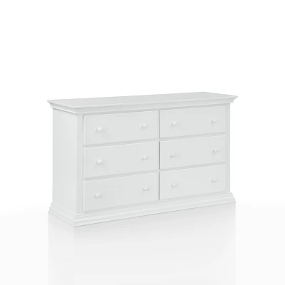 Suite Bebe Hayes Universal 6 Drawer Double Dresser - White 2 Suite Bebe Hayes Universal 6 Drawer Double Dresser - White - Image 2