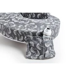 My Brest Friend Original Nursing Pillow - Gray Flowing Fans