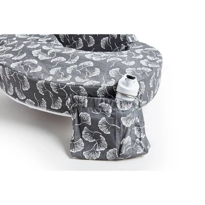 My Brest Friend Original Nursing Pillow - Gray Flowing Fans 1 My Brest Friend Original Nursing Pillow - Gray Flowing Fans
