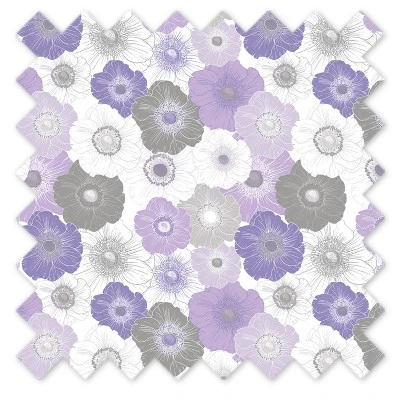 Bacati - Watercolor Floral Purple Gray 5 Pc Girls Toddler Bedding Set 6 Bacati - Watercolor Floral Purple Gray 5 Pc Girls Toddler Bedding Set - Image 6