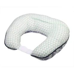 Bacati - 3 Pc Emma Aztec Mint/Navy Large Triangles Muslin Hugster Feeding & Infant Support Nursing Pillow With 2 Removable Zippered Covers -Graco Shop GUEST 5e779de7 f105 415a a6ad f75362cb2c6e