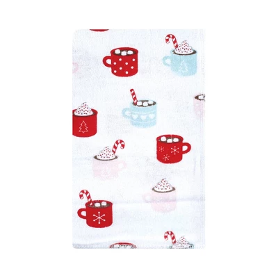 Hudson Baby Infant Girl Cotton Flannel Burp Cloths, Hot Cocoa, One Size 2 Hudson Baby Infant Girl Cotton Flannel Burp Cloths, Hot Cocoa, One Size - Image 2