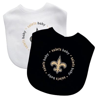 Baby Fanatic Officially Licensed Unisex Baby Bibs 2 Pack - NFL New Orleans Saints 1 Baby Fanatic Officially Licensed Unisex Baby Bibs 2 Pack - NFL New Orleans Saints