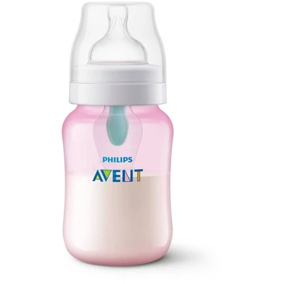 Philips Avent Anti-Colic Baby Bottle With AirFree Vent - Pink - 9oz/3pk 13 Philips Avent Anti-Colic Baby Bottle With AirFree Vent - Pink - 9oz/3pk - Image 13