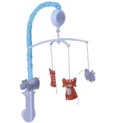 Bacati - Jungle Safari Aqua Orange Gray 10 Pc Crib Bedding Set With Long Rail Guard Cover -Graco Shop GUEST 63341a1c 7b74 4f07 8f4a de5449323e5a