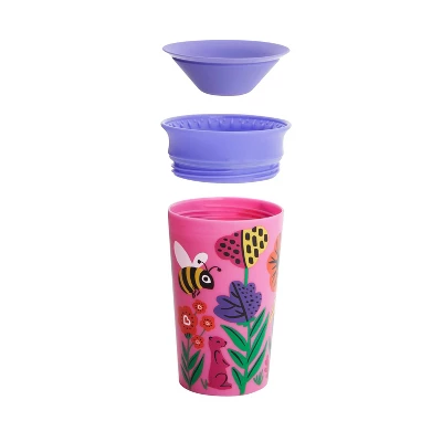 Munchkin Miracle 360° Wild Love Sippy Cup - 2pk - 9oz Total Lemur/Bee 2 Munchkin Miracle 360° Wild Love Sippy Cup - 2pk - 9oz Total Lemur/Bee - Image 2