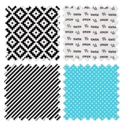 Bacati - Love Aztec Print Black Turquoise 6 Pc Crib Bedding Set With Long Rail Guard Cover -Graco Shop GUEST 63a39f86 88fa 4c2f 8391 2d57cf9b65e5 1