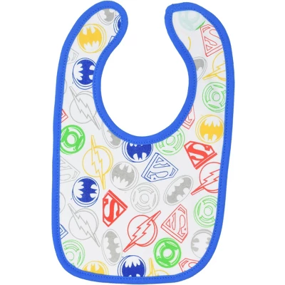DC Comics Justice League Batman Superman Green Lantern The Flash Aquaman Baby Boys 6 Pack Bib 6 DC Comics Justice League Batman Superman Green Lantern The Flash Aquaman Baby Boys 6 Pack Bib - Image 6
