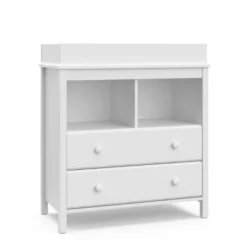 Storkcraft Alpine 2 Drawer Dresser With Removable Changing Table Topper -Graco Shop GUEST 68e628ad 5840 423e abcb 56c63c3997d6