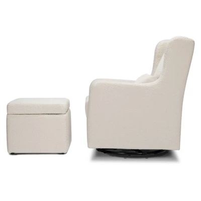 Carter's By DaVinci Adrian Swivel Glider With Storage Ottoman 2 Carter's By DaVinci Adrian Swivel Glider With Storage Ottoman - Image 2