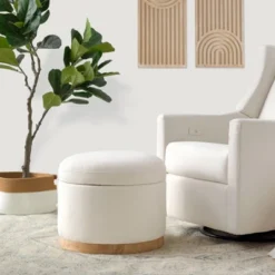 Babyletto Naka Storage Ottoman With Light Wood Base - Greenguard Gold Certified -Graco Shop GUEST 69bd1c7f c382 4512 88cf fe9f549ea0d0