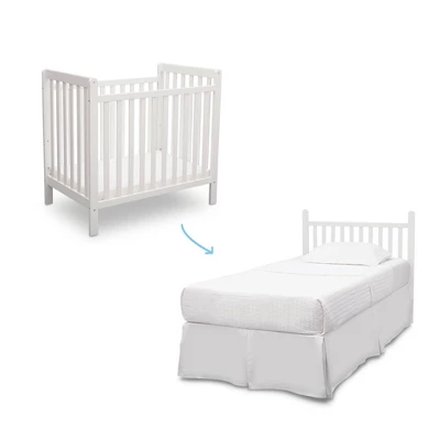 Delta Children Classic Mini Crib Convertible To Twin Bed 1 Delta Children Classic Mini Crib Convertible To Twin Bed