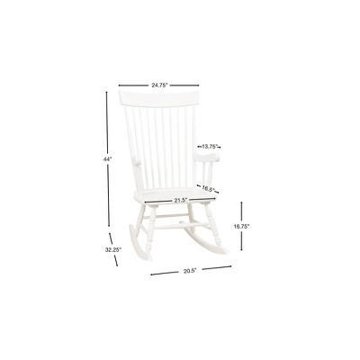 Gift Mark Modern Wooden Rocking Chair - Gray 2 Gift Mark Modern Wooden Rocking Chair - Gray - Image 2