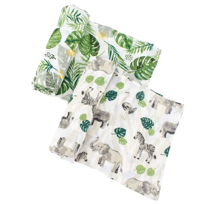 Bebe Au Lait Muslin Swaddle Blanket Set 8 Bebe Au Lait Muslin Swaddle Blanket Set - Image 8